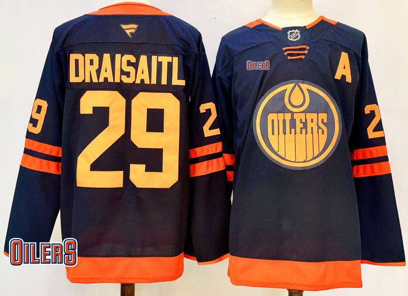 Men Edmonton Oilers #29 Draisaitl Black Fanatics 2025 NHL Jersey style 2->edmonton oilers->NHL Jersey